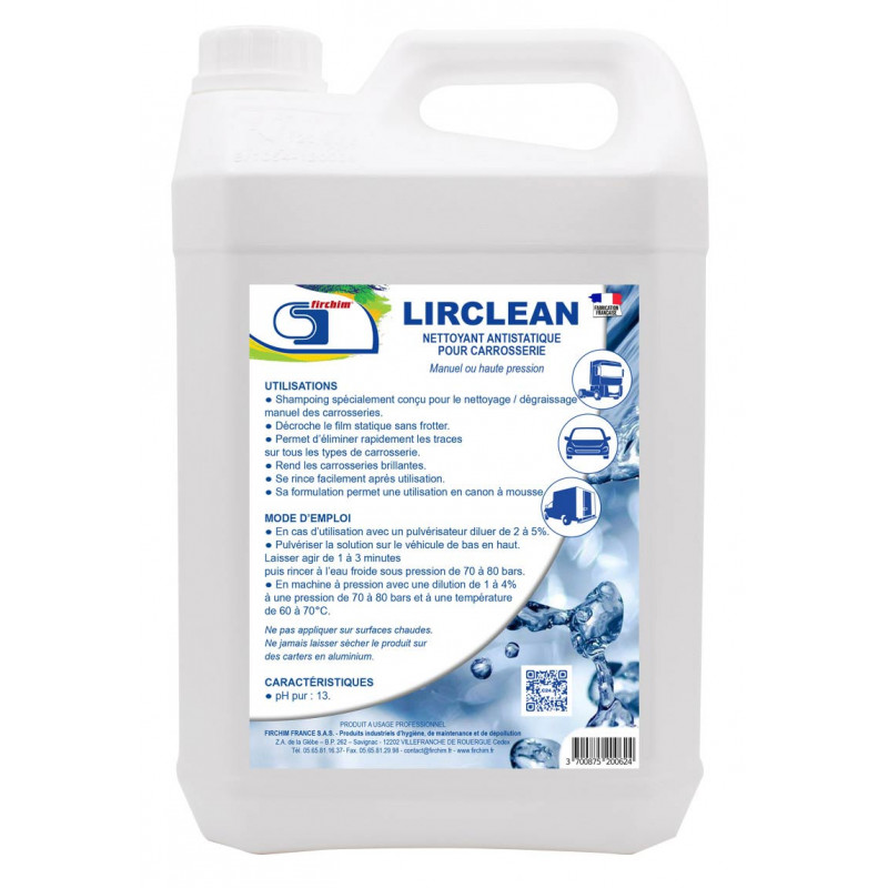 LIRCLEAN 5 L - Nettoyant automobile professionnel super concentré